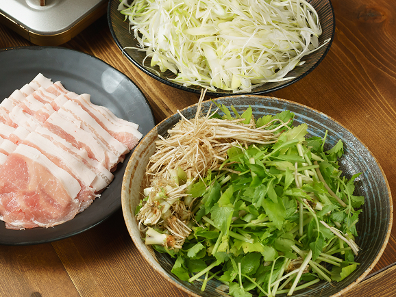 冬季限定 せりしゃぶ・せり鍋